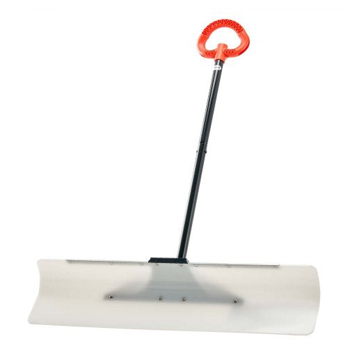 Snow Pusher Shovel 36 in Outdoor Snowplow Shovel with Ergonomic Grip HDPE