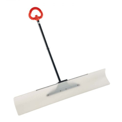 Snow Pusher Shovel 48 in Outdoor Snowplow Shovel with Ergonomic Grip HDPE