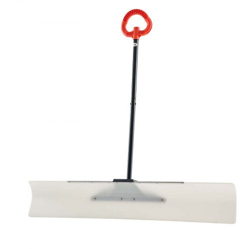 Snow Pusher Shovel 48 in Outdoor Snowplow Shovel with Ergonomic Grip HDPE