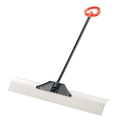 Snow Pusher Shovel 48 in Outdoor Snowplow Shovel with Ergonomic Grip HDPE