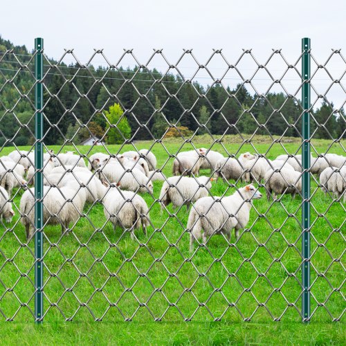 4 Feet Fence Post 10 Pack TPost Heavy Duty Metal Fence Posts Green – 10 PCS