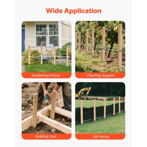 Wooden Garden Stakes 25 Pcs 36 x5 x15 in Survey Grading Stakes Garden