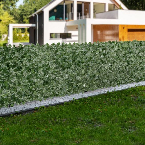 Privacy Ivy Fence 59 x 118in Artificial Green Wall Screen Greenery Ivy