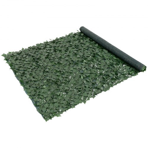 Privacy Ivy Fence 59 x 118in Artificial Green Wall Screen Greenery Ivy
