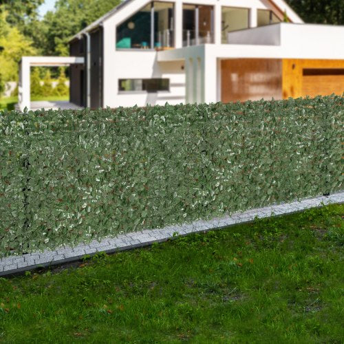 Ivy Privacy Fence 59 x 98 in Artificial Green Wall Screen Greenery Ivy