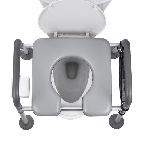 Bedside Commode Chair 500 lbs Capacity 4in1 Portable Toilet and Raised 1