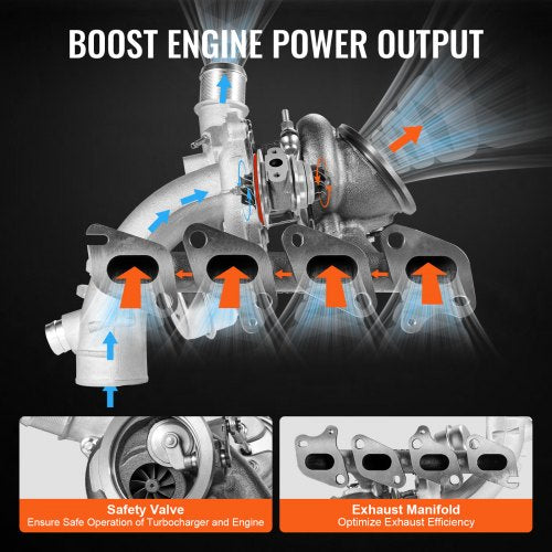 Turbo Turbocharger Kit for Engines Chevy Chevrolet Cruze 20112019 14T – 0 L
