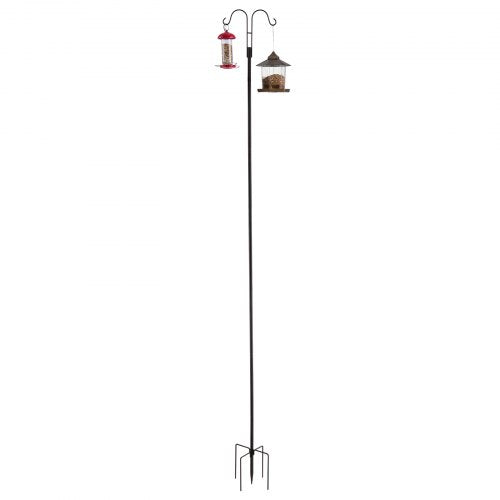 Double Shepherds Hooks for Outdoor 8 Pack 108 Inch Heavy Duty Bird Feeder