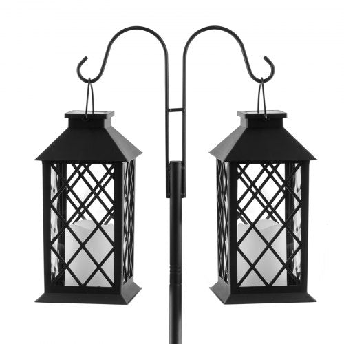 Double Shepherds Hooks for Outdoor 8 Pack 60 Inch Heavy Duty Bird Feeder