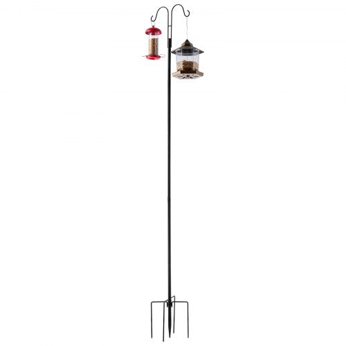 Double Shepherds Hooks for Outdoor 8 Pack 76 Inch Heavy Duty Bird Feeder