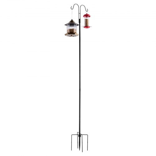 Double Shepherds Hooks for Outdoor 8 Pack 76 Inch Heavy Duty Bird Feeder