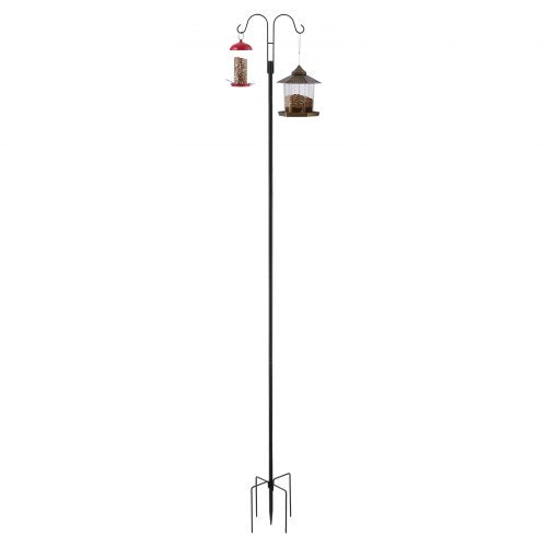 Double Shepherds Hooks for Outdoor 8 Pack 92 Inch Heavy Duty Bird Feeder