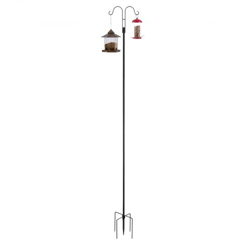 Double Shepherds Hooks for Outdoor 8 Pack 92 Inch Heavy Duty Bird Feeder