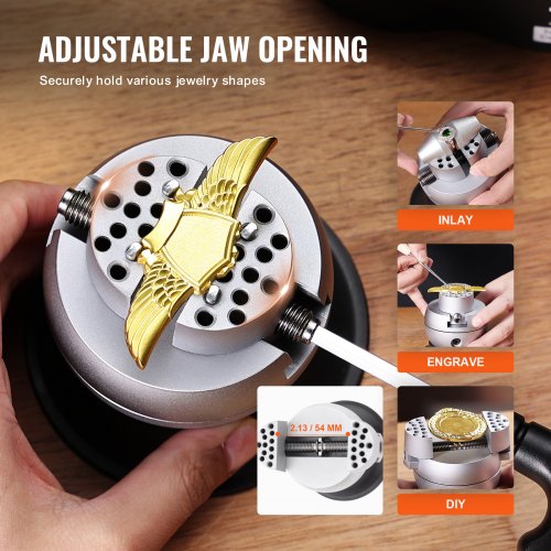 Ball Vise 3 Engraving Setting Tool 360° Rotation Engraving Block Vise 30