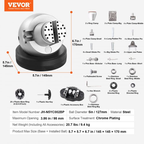 Ball Vise 5 Engraving Setting Tool 360° Rotation Engraving Block Vise 69