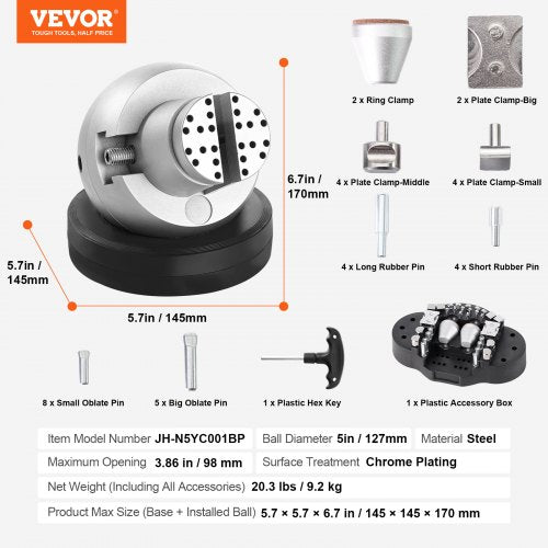 Ball Vise 5 Engraving Setting Tool 360° Rotation Engraving Block Vise 35