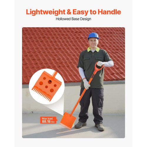 Shingle Shovel 2 Pack DGrip Handle Shingle Roof Ripper High Hardness 45