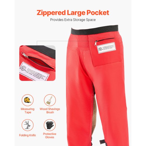 Apron Style Chainsaw Chaps Class C 8 Layers Chainsaw Pants with Adjustable
