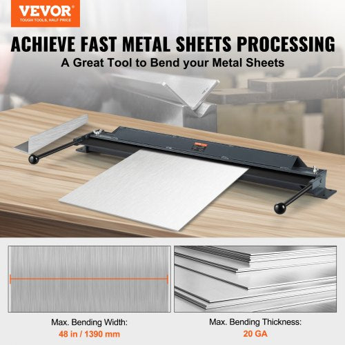 Box and Pan Brake 48Inch130 Degrees Sheet Metal Bending Brake