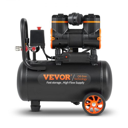 Air Compressor 4.8 Gallon 900W 22 CFM 90PSI 70 dB Ultra Quiet Oil Free