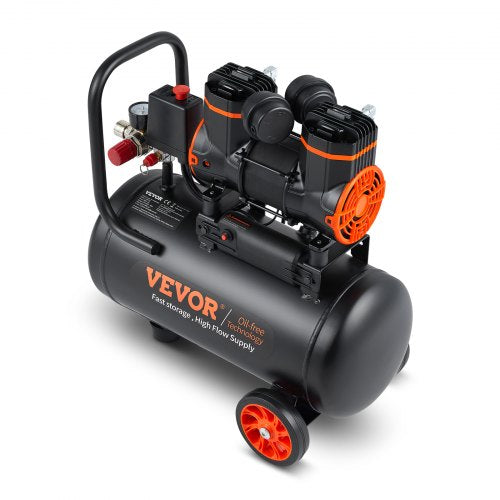 Air Compressor 4.8 Gallon 900W 22 CFM 90PSI 70 dB Ultra Quiet Oil Free