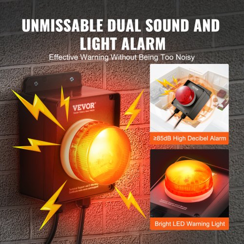 Sump Pump Alarm IndoorOutdoor High Water Septic Tank Alarm With Float