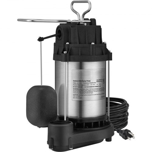 Sump Pump 12 HP 3960 GPH Submersible Stainless Steel Water Pump 112
