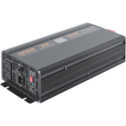 2000W Sump Pump Battery Backup System LCD Display Auto Switches to Battery