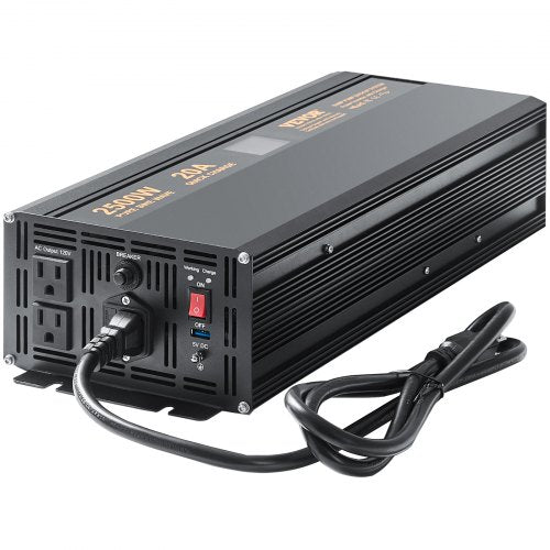 2500W Sump Pump Battery Backup System Lcd Display Auto Switches To Inverter