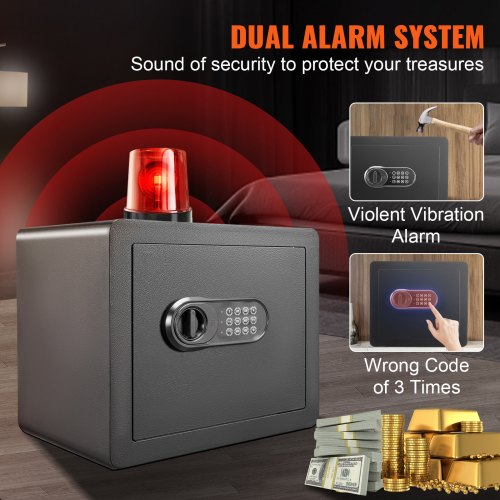 Safe 12 Cubic Feet Home Safe Steel Security Safe with Digital Keypad and 2 Keys