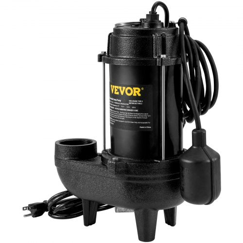 Submersible Sewage Pump 34 HP 5880 GPH 1050W Durable Cast Iron