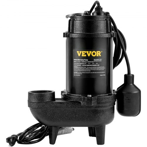 Submersible Sewage Pump 34 HP 5880 GPH 1050W Durable Cast Iron