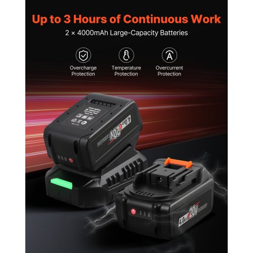 Cordless Impact Wrench 9588 ftlbs 1300 N·m High Torque 12 inch 20V