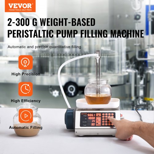 Liquid Filling Machine 5300 g Weighing Capacity Automatic Bottle Filler