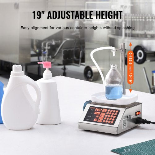 Liquid Filling Machine 5300 g Weighing Capacity Automatic Bottle Filler