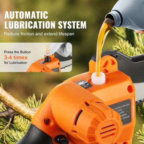 2in1 Cordless Pole Saw Mini Chainsaw 20V 2Ah Battery Pole Chainsaw 5