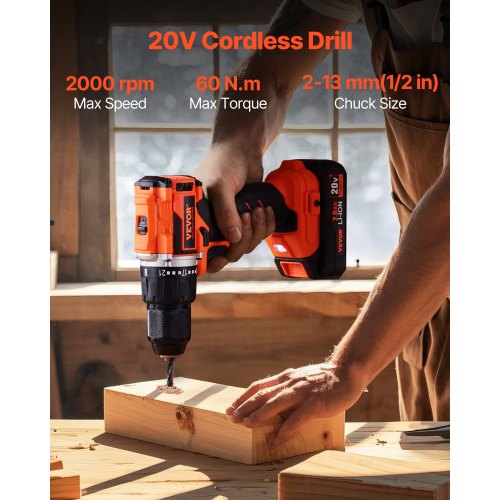 Tool Combo Kit 20V Max Cordless 2Tool Combo Kit with 12 in Drill 14 in Drill