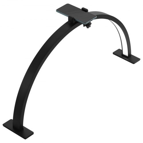 Nail Desk Light 30 W Half Moon Desk Lamp with Phone Holder Adjustable