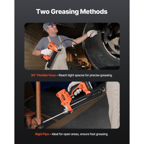 Cordless Grease Gun 8000 PSI Max Pressure Battery Operated Grease Gun with LED