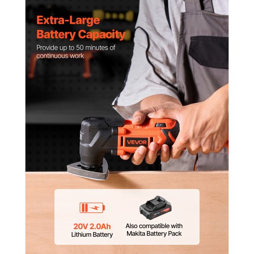Cordless Oscillating Tool 20V Oscillating Multi Tool Kit with 6 Variable