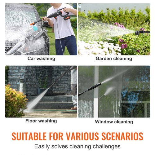Cordless Pressure Washer 580PSI 11 GPM Portable Power Cleaner Handheld