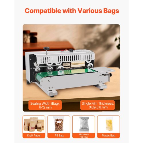 Continuous Bag Band Sealing Machine24047 in612 mm Seal Width