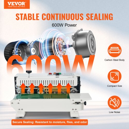 Continuous Bag Band Sealing Machine Horizontal Band Sealer Carbon Steel – 49 FT