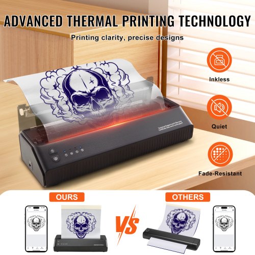 Tattoo Stencil Printer Wireless Bluetooth Tattoo Printer Transfer Stencil