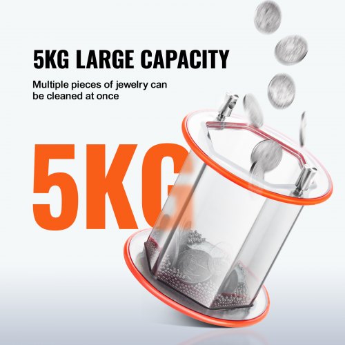 Jewelry Polisher Tumbler 11lbs5kg Capacity Mini Rotary Tumbler Machine
