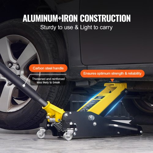 Low Profile Floor Jack 2 Ton Heavy Duty Dual Piston Rapid Pump – 4409 L