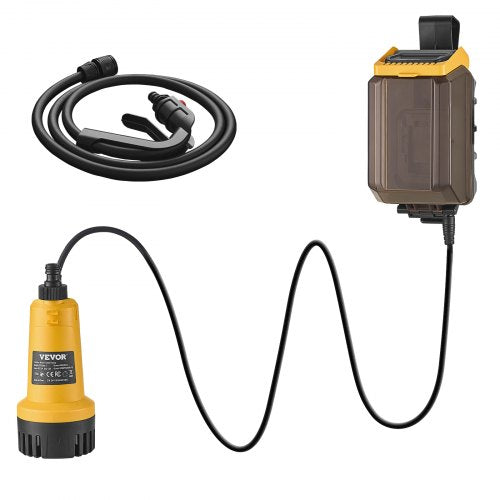 Cordless Submersible Water Transfer Pump 528GPH Portable Sump Pump with G34