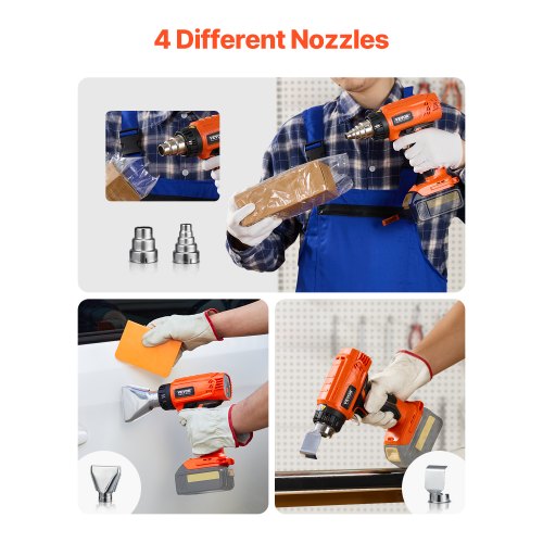 Cordless Heat Gun Hot Air Gun Compatible with DEWALT 20V Lithium Batteries