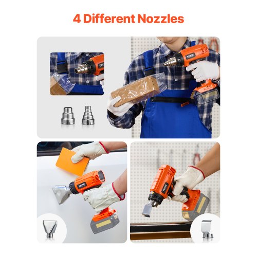 Cordless Heat Gun Hot Air Gun Compatible with DEWALT 20V Lithium Batteries