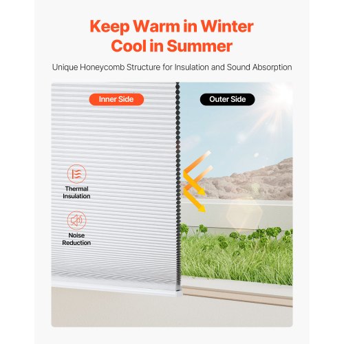 Cellular Shades 1 inch Light Filtering Cordless Cellular Blinds Blackout
